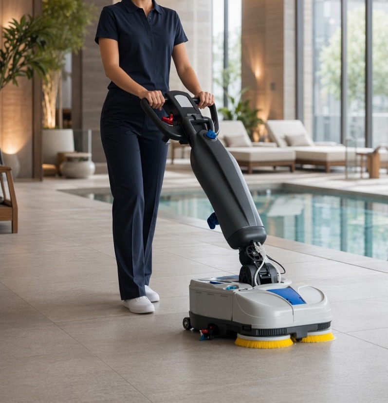 Rough porcelain tiles are durable and safe, but they are...