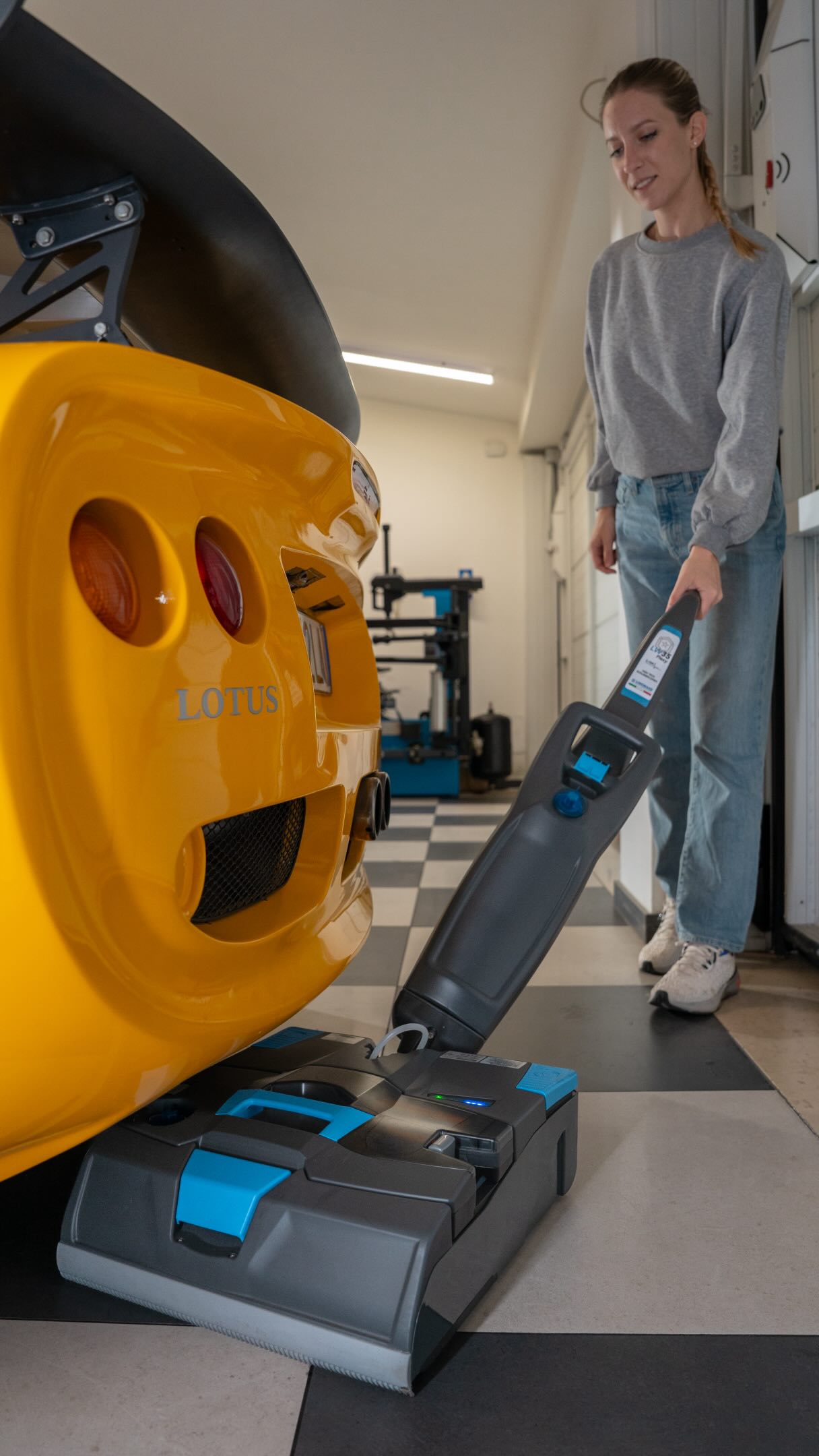 Two machines. One complete cleaning routine. First, LS38 quickly collects...